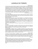 Lazarillo de tormes. Novela picaresca