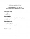 MANUAL DE OPERACIÓN Y MANTENIMIENTO PLANTA DE TRATAMIENTO DE AGUAS RESIDUALES