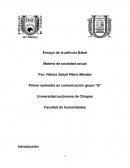 Ensayo de la película Babel