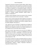 Tipos de Programación. Programación Estructurada