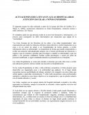 Actuaciones educativas en aulas hospitalarias Atención escolar a niños enfermos