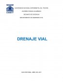 Las obras de drenaje Vial