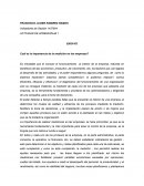 ENSAYO Cuál es la importancia de la medición en las empresas?