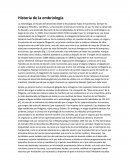 Historia de la embriologia, el estudio del desarrollo