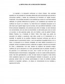 LA META FINAL DE LA EDUCACIÓN: EQUIDAD