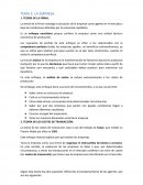 LA EMPRESA. 1. TEORÍA DE LA FIRMA