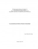 Las características del adulto en situación de aprendizaje