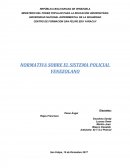 NORMATIVA SOBRE EL SISTEMA POLICIAL VENEZOLANO