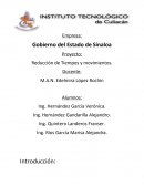 Proyecto: Reducción de Tiempos y movimientos