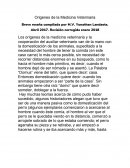 Origenes de la Medicina Veterinaria