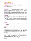 Propuesta especifica Titulo: “Día de la primavera”