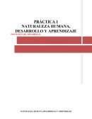 Naturaleza humana desarrollo y aprendizaje