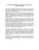 EL LÍDER TRANSFORMACIONAL. INTELIGENCIA ORGANIZACIONAL Y GESTIÓN DEL CAMBIO