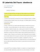 El Laberinto Del Fauno: obediencia