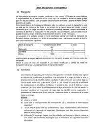 CASOS TRANSPORTE E INVENTARIOS. Página 1