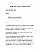 INFORME SOBRE EL ESPIRITU CULTURAL CRUCEÑO