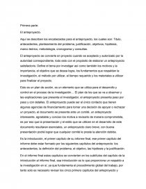 Elaboración del anteproyecto. Página 1