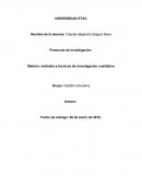 Protocolo de investigación Materia: métodos y técnicas de investigación cualitativa