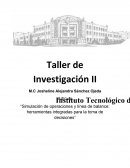 Artículo “Simulación de operaciones y línea de balance: herramientas integradas para la toma de decisiones”