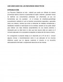 USO ADECUADO DE LOS RECURSOS DIDACTICOS