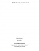Estudios de Teoría de la Comunicación