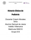 Historia Clinica de pediatría
