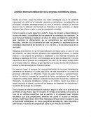Análisis Internacionalización de la empresa colombiana Argos