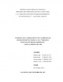 INCIDENCIA DE LA MIGRACIÓN EN LOS VALORES DE LOS ESTUDIANTES DE 5TO AÑO DE LA U.E.C “SEBASTIÁN