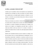 El arte de la guerra La ética: ¿concepto o forma de vida?