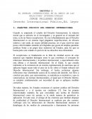 EL DERECHO INTERNACIONAL EN EL MARCO DE LAS RELACIONES INTERNACIONALES