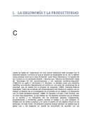 LA ERGONOMÍA Y LA PRODUCTIVIDAD