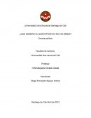 ¿Que genero el narcotrafico en Colombia?