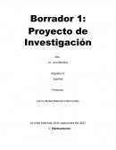 Borrador 1: Proyecto de Investigación