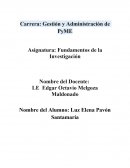 Undamentos de la Investigación PyME