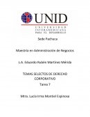TEMAS SELECTOS DE DERECHO CORPORATIVO