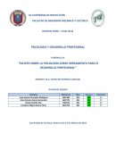 ESCRITO SOBRE LA PSICOLOGÍA COMO HERRAMIENTA PARA EL DESARROLLO PROFESIONAL