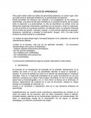 ESTILOS DE APRENDIZAJE