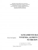 Saneamiento basico POLITECNICA DE LA FUERZA ARMADA NACIONAL