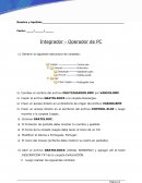 Integrador - Operador de PC