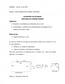Diagrama bloques motor dc SISTEMAS DE PRIMER ORDEN