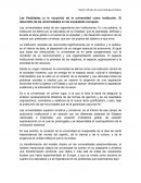 Las finalidades de la universidad como institucion