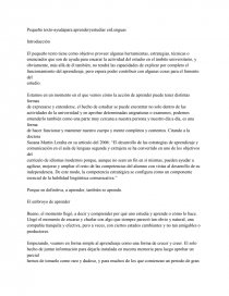 Aprender Pequeño texto-ayudapara aprenderyestudiar enLenguas. Página 1