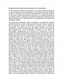 Influencia de las redes de comunicación en la comunidad