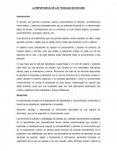 LA IMPORTANCIA DE LAS TÉCNICAS DE ESTUDIO