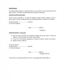 MUESTRA MATRIZ (PLACEBO). Página 1