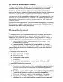 Teoría de la Disonancia Cognitiva