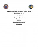 Composición escrita Actividad de Aprendizaje