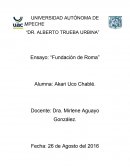 Ensayo: “Fundación de Roma”
