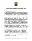 AUDIENCIA LEGALIZACION DE CAPTURA