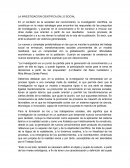 La investigación científica en lo social